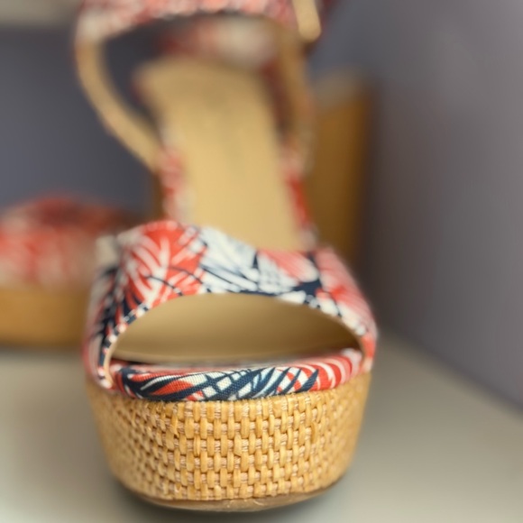 Jessica Simpson Tropical Woven Platform Sandals | Resort Vacation | Size 9 - Picture 6 of 12